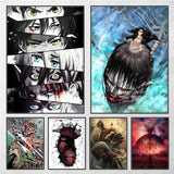 Popular Japanese Anime Attack on Titan Poster Wall Art for Picture Coffee House Bar Living Room Home Wall Decor Canvas Painting
