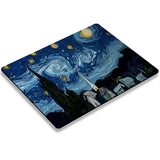 Van Gogh Illustration Anime Mouse Pad Kawaii Pc Accessories Gaming Laptops Mousepad Gamer Deskmat Desk Protector Keyboard Mat