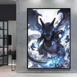 Classic Anime Pokemon Umbreon Flareon Canvas Painting Anime Wall Art Prints HD Poster Picture Print Home Living Room Decor