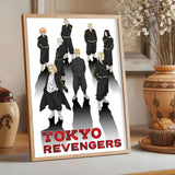 Anime Tokyo R-Revengers Painting Calligraphy Classic Canvas Print Poster, Wall Art for Home Decoration Holiday Gifts