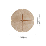 Round Clock Yellow Cave Stone Wall Lamp