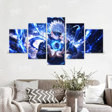 Anime Jujutsu Kaisen Character 5PCS Home Decor Canvas Paintings Pictures Wall Art Printed Poster No Frame Artwork Living Room