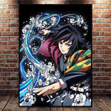 Japanese Anime Demon Slayer Wall Art Poster Nezuko And Tanjiro Home Decor Prints Living Room Bedroom Canvas Painting Mural Gi