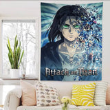 A-Attack on Titan Tapestry Art Printing Japanese Wall Tapestry Anime Wall Hanging Home Decor