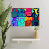 Gurren Lagann Anime Canvas Wall Art x  Modern Home Decor Poster for Bedroom or Living Room Personalized Gift Stylish Family Deco