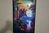 Sparkling 5D Beach Vacation Custom Framed Wall Art Painting